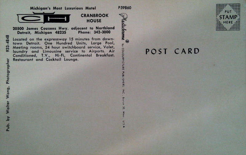 Cranbrook House - Old Postcard (newer photo)